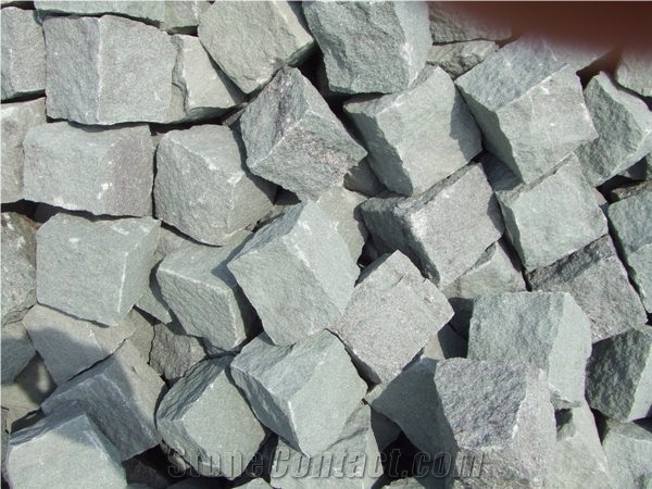China Green Sandstone Cube Stone, Floor Covering