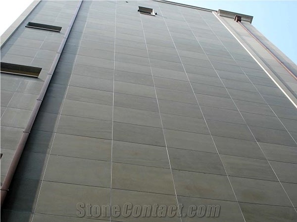 China Green Sandstone Slabs & Tiles,Stone Cladding, Indoor Sandstone
