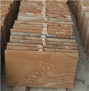 China Hard Yellow Sandstone Wall Tiles & Floor Tiles
