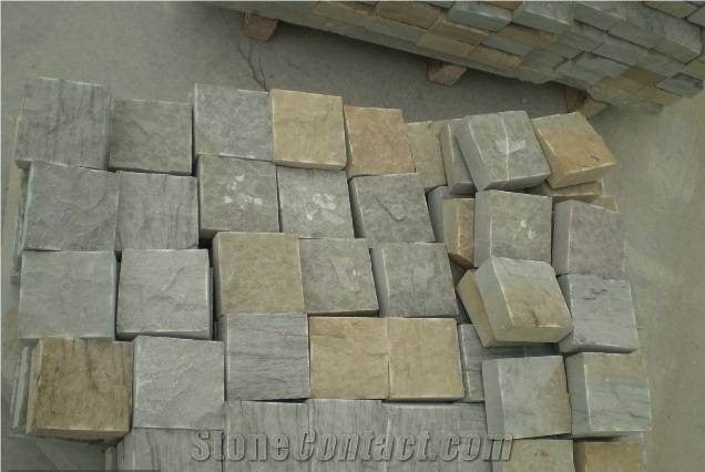 China Multicolor Sandstone Cube Stone ,Chinese Natural Sandstone