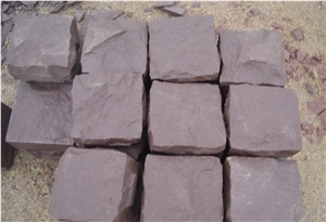 China Multicolor Sandstone Cube Stone,Courtyard Road Pavers
