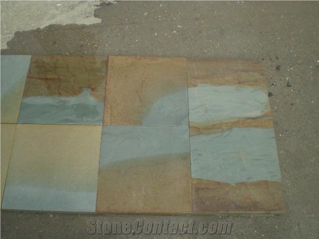China Multicolor Sandstone Tiles Pattern