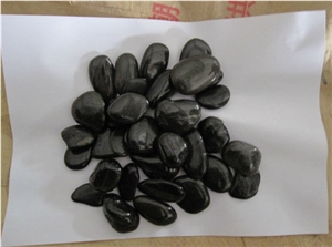 China Natural Stone Black Marble Pebble Stone,River Stone,Polished Pebbles
