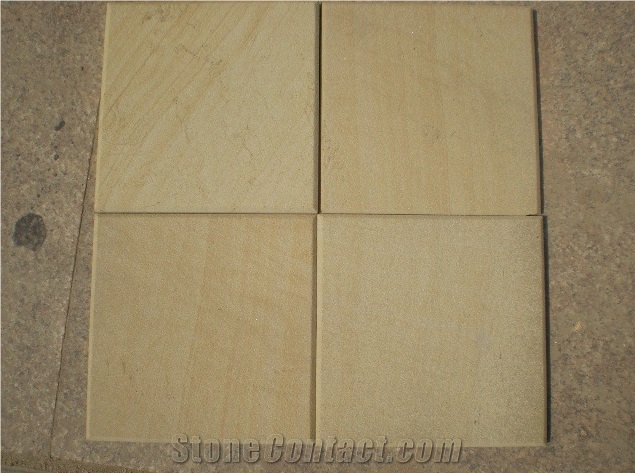 China Natural Yellow Wooden Vein Sandstone Tiles & Slabs