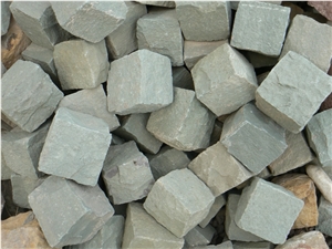 China Purple Hard Sandstone Cube Stone & Cobble Stone