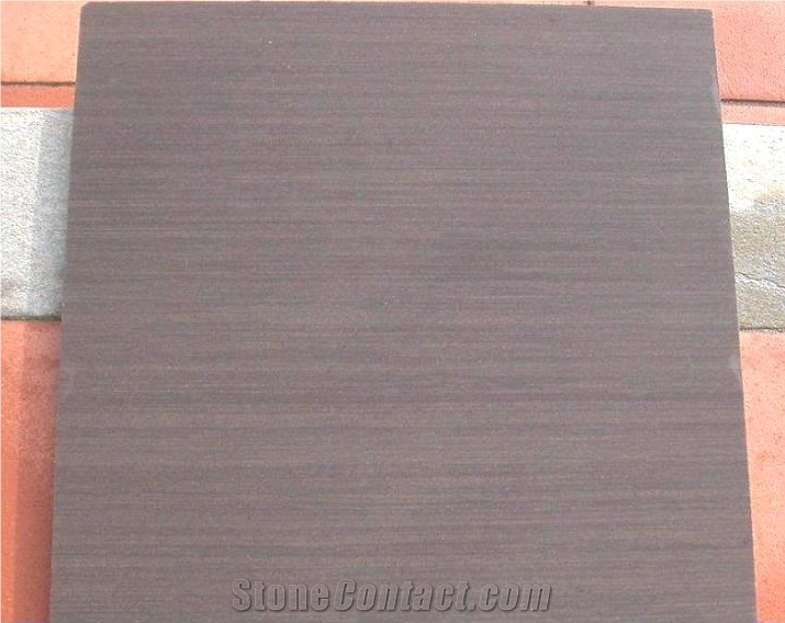 China Purple Wooden Vein Sandstone Slabs & Tiles , Chinese Natural Sandstone