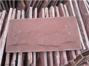 China Red Sandstone Mushroom Stone Cladding