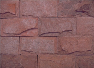 China Red Sandstone Mushroom Stone, Floor Tile