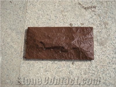 China Red Sandstone Mushroomed Stone for Pavements