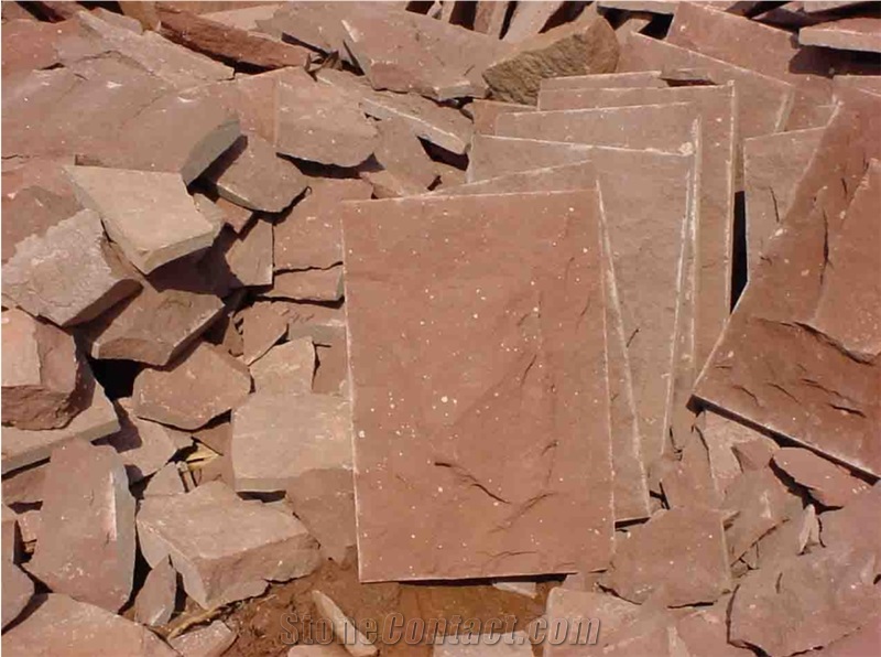 China Red Sandstone Mushroomed Stone for Wall