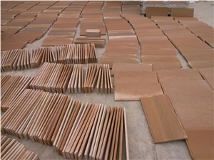 China Red Sandstone,Sandstone Floor Tiles,Sandstone Wall Covering