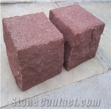 China Red Sandstone,Sandstone Wall,Sandstone Walling Slabs & Tiles