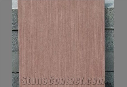 China Red Wooden Vein Sandstone Tiles & Slabs for Walling