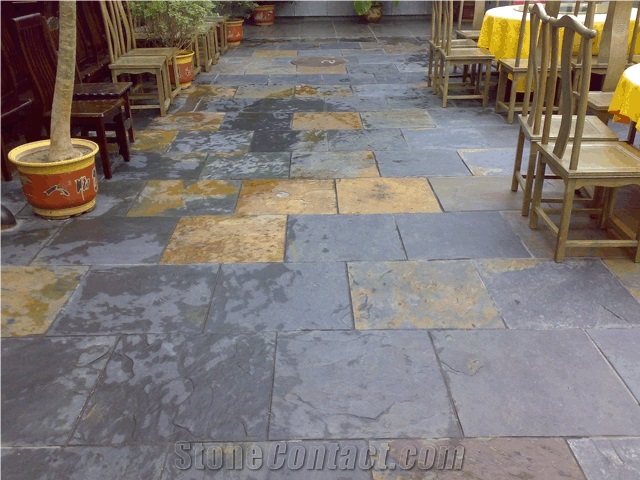 China Slate Slabs & Tiles, Slate Floor Tiles