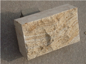 China Yellow Sandstone Cube Stone,Blind Stone Pavers