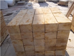 China Yellow Sandstone Cube Stone, Paving Sets