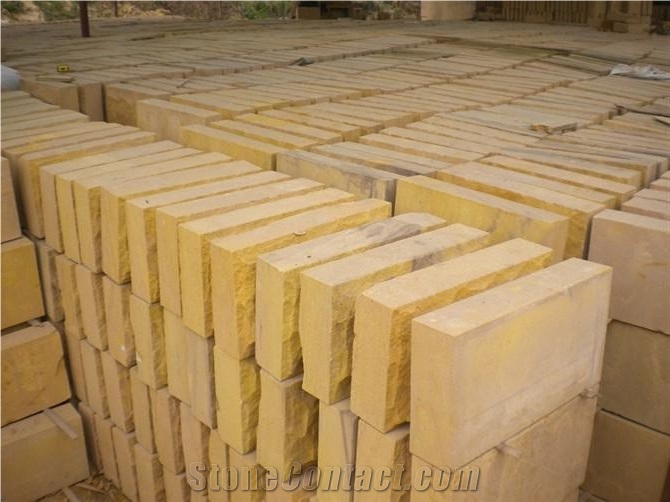 China Yellow Sandstone Mushroom Stone