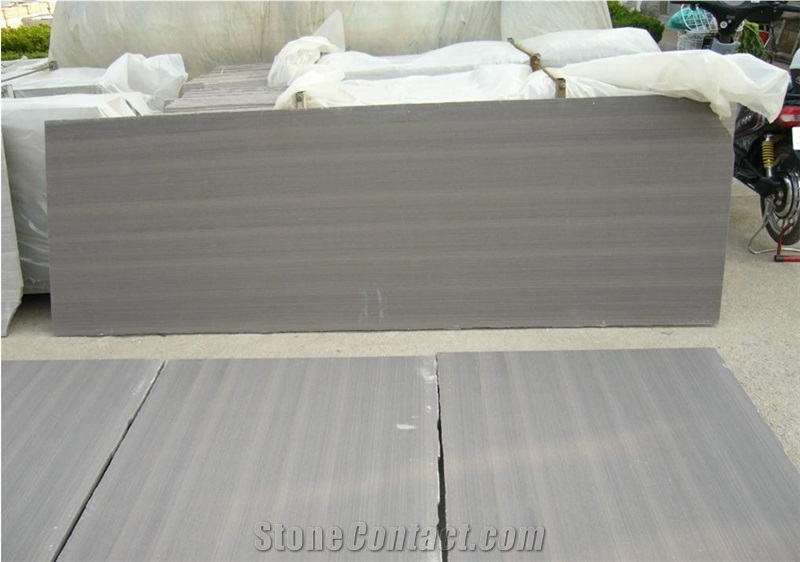 Chinese Purple Wooden Vein Sandstone Tiles & Slabs for Indoor and Outdoor Walling and Flooring, China Lilac Sandstone