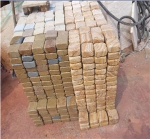 Double Color Sandstone Pavers,China Yellow Sandstone Floor Covering