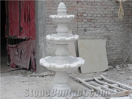 Hot Sale China White Sandstone Fountain