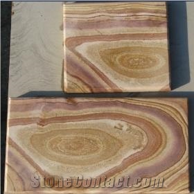 Rainbow Sandstone,Sandstone Landscaping,Sandstone Pattern,Sandstone Cobbles