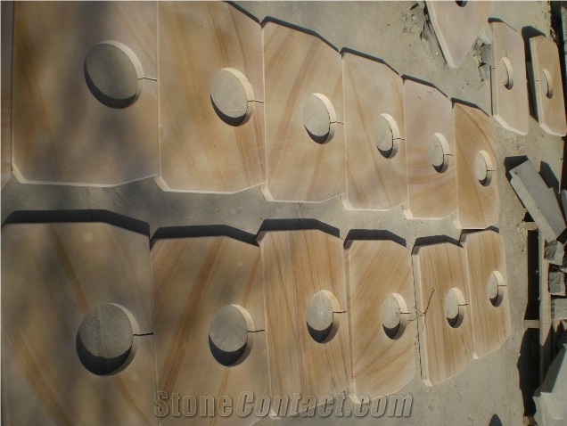 Yellow Wooden Vein Sandstone , sandstone tiles ,sandstone slabs ,sandstone floor tiles ,sandstone wall tiles