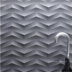 3d Natural Stone Grey Marble Feature Wall Panel Interior Design