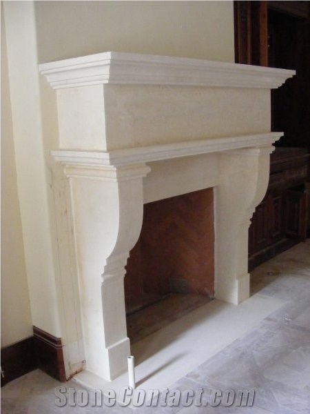 Fireplace Mantel Surround Antique Limestone Fm78943