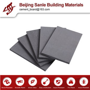 High Quality Grey Color Fiber Cement Board for Wall Cladding and Flooring