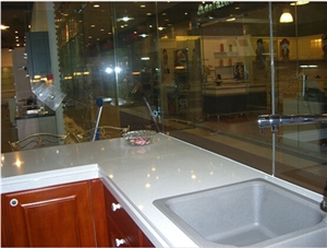 Solid Surface Quartz Stone Kitchen Countertops, Quartz Tables, Quartz Manufactures