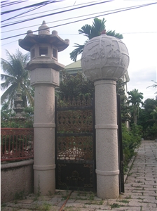 Gates - White Granite, Supreme White Granite Gates & Fence