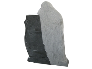 Ever Green Granite Memorials Monumets with Statue Maria, Tombstone with Sculptures