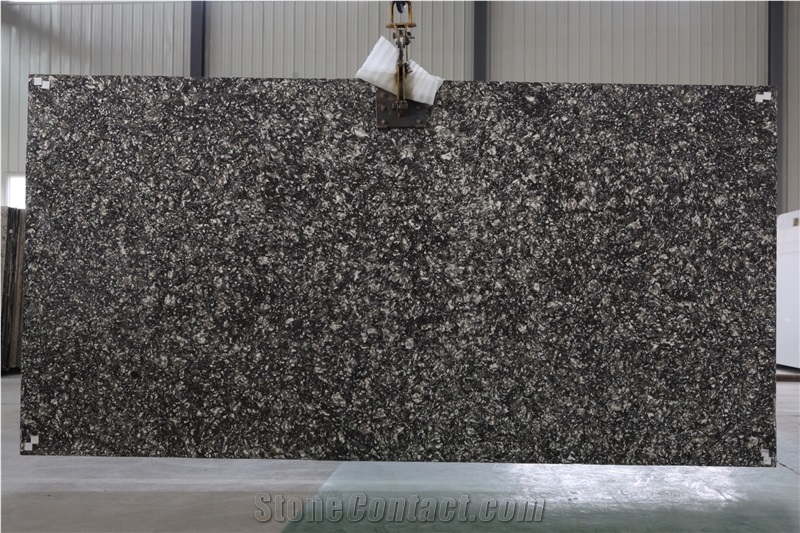 China Black Artificial Quartz Stone Countertops