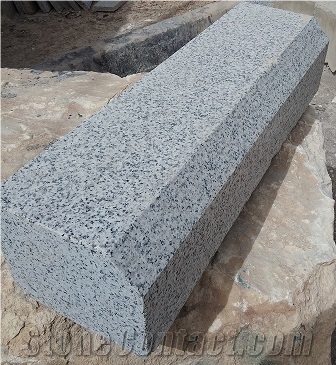 Stone Granite Table, White Natanz Granite Iran Kerbstone