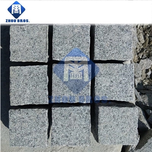 China Grey Granite G603, Cubes Stone,Paving Stone,Roud Pavers,Cobble Stone, Floor Covering,Steeping Pavements