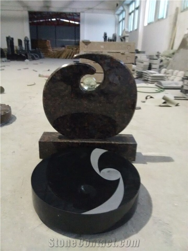 Shanxi Black Granite Tombestone/Memorial /Monument/Headstone,Western Style Monument