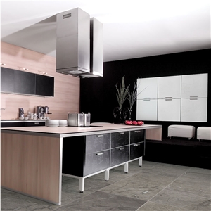 Zebra Grey Marble Kitchen Flooring