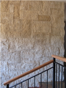 Split Face Travertine Feature Walls Country Residence, Beige Italy Travertino Classico Tiles & Slabs