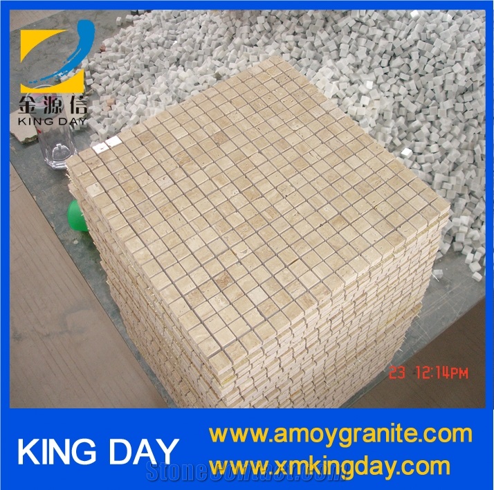 China Beige Crema Marfil Marble Mosaic Tile 30x30