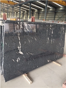 China Black New Jet Mist Granite Slabs & Tiles