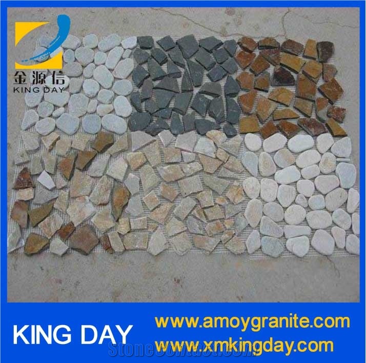 China Multicolor Slate Brick Mosaic