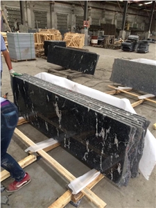 Flamed Jet Mist Granite Tiles/Jet Black Granite/Jet Black Granite Quarry for Sale (Direct Factory + Good Price )