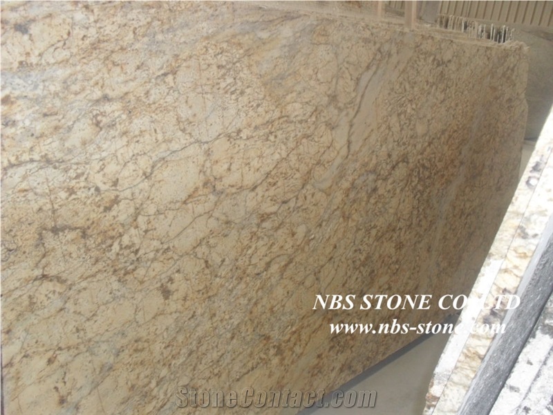 Giallo Fiorito Granite Slabs & Tiles,Yellow Granite Floor Covering