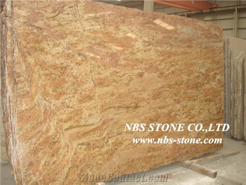 Golden Rose Wood Granite Tiles and Slabs,Granite Floor Covering