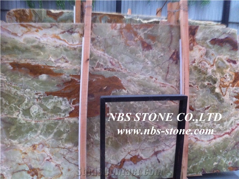 Green Onyx Tiles & Slabs,Green Jade Stone Flooring Slabs/Tiles