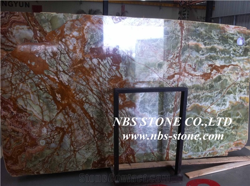 Green Onyx Tiles & Slabs,Green Jade Stone Flooring Slabs/Tiles