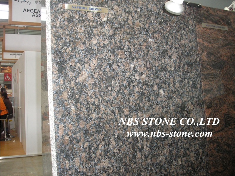 India Brown Granite,Saphire Brown Slabs & Tiles