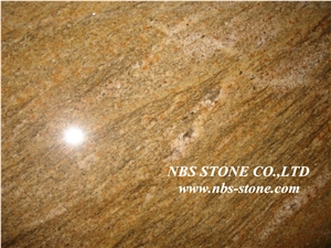 India Yellow Granite,Colonial Gold Granite Slab