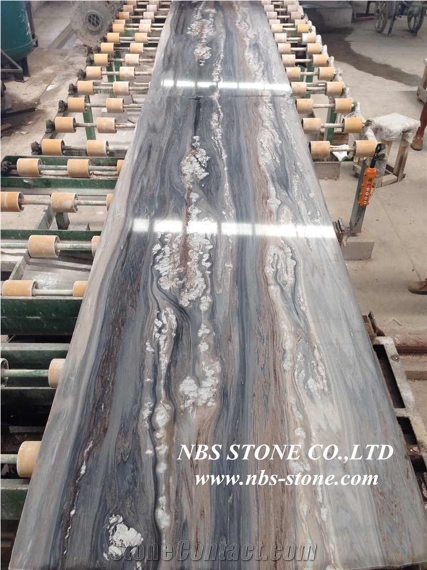 Italy Blue Marble Wall Covering Tiles,Palissandro Bluette Marble Slabs & Tiles