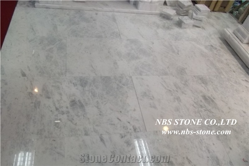 White Glacier Marble for Floor Covering Tiles, Turkey White Marble